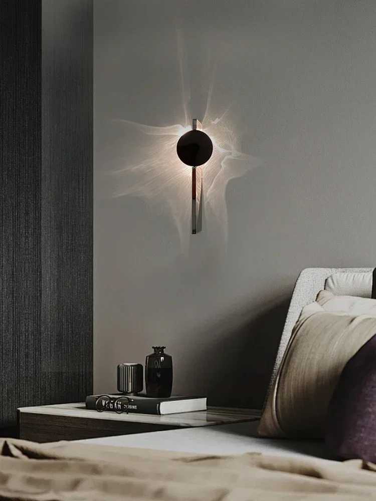 Minimalist LED Lamp Living Room Background Wall Lamp Foyer Bedroom Bedside LED Wall Lamp Aisle Atmosphere Creative Wall Hanging C250923