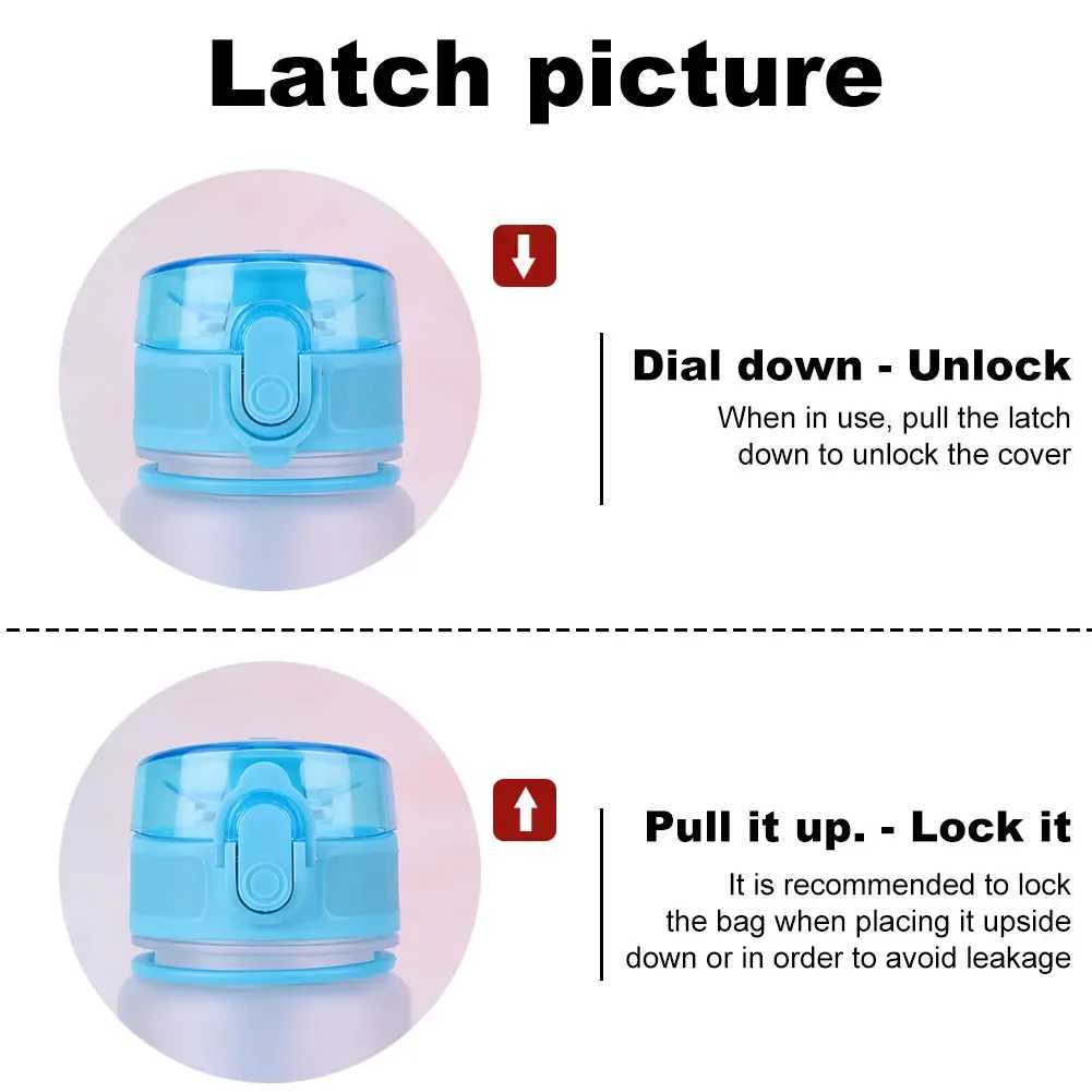 5001000ML Water Bottle Sport Frosted Water Bottle Outdoor Leak Proof Portable Drinking Cup with Handle for Outdoor Gym Sports J250923