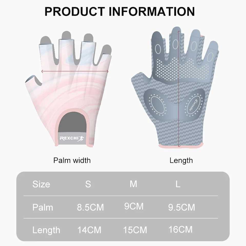 GOBYGO 1Pair HalfFinger Fitness Gloves Cycling Sports Weightlifting Workout Gloves Antislip Dumbbell Training Wrist Guard J250922