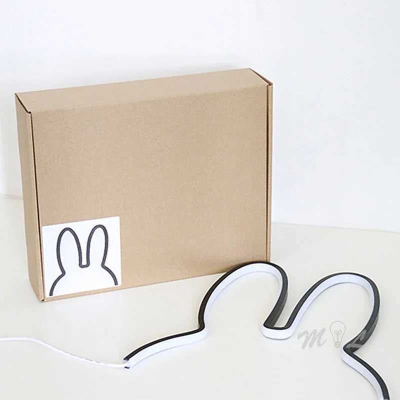 Rabbit Led Night Light Modern USB Desk Lamp for Childrens Kid Room Light Christmas Gift 5W Cute Night Lamp Home Deco Luminaire C251124