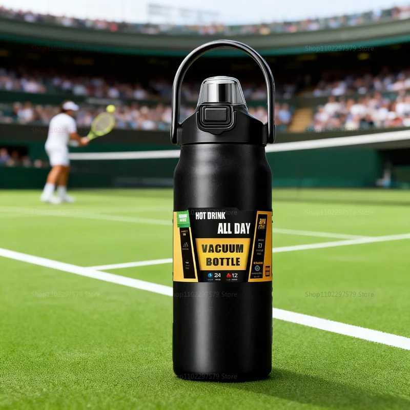 Stainless Steel Insulated Travel Mug 1000ml 1500ml Large Capacity Camping Cup Leakproof Thermos for Outdoor Car Kitchen New 2025 J250923