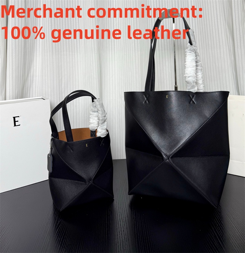 Designer bag totes fashion Puzzle Fold bag High capacity genuine leather tote bag Luxury handbag cowhide Shoulder Bag Womens mens travel bag Top quality Geometry bag