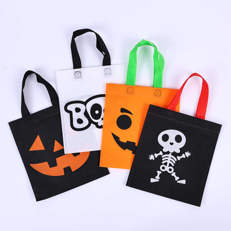 Halloween Mini Non-Woven Trick or Treat Candy Party Gift Tote Ghost Festival Shopping Bag