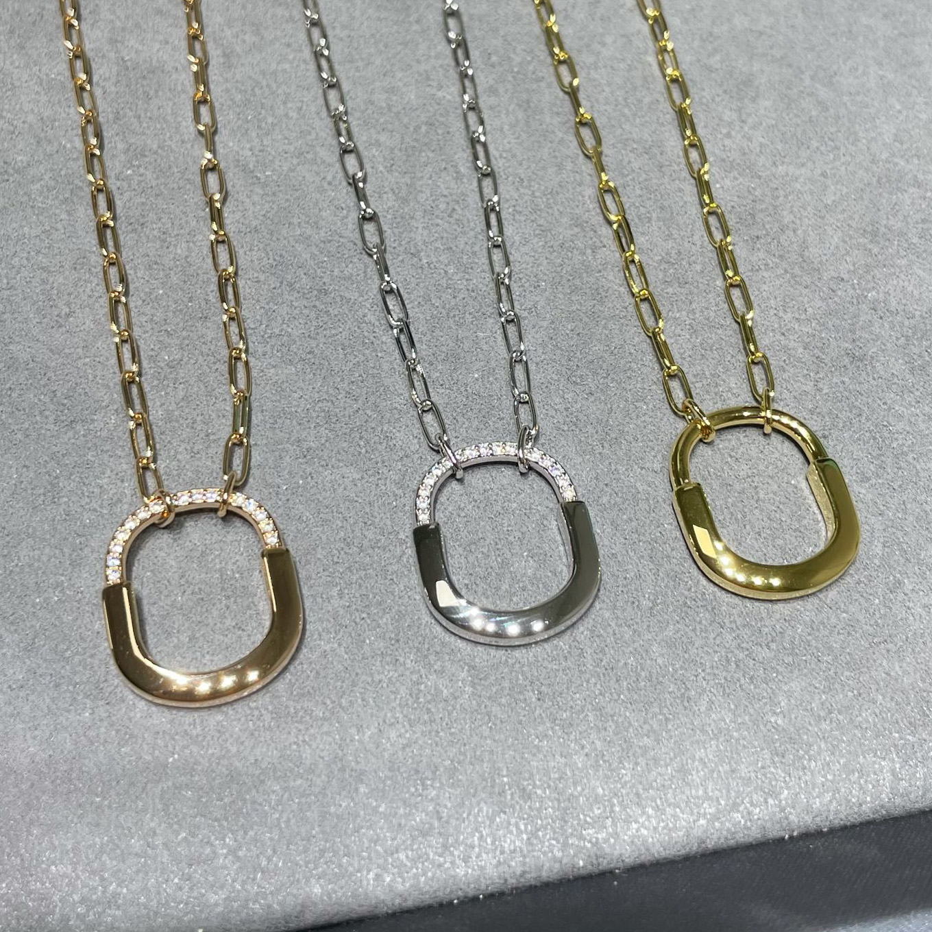 ADITA Crystal Diamond Necklace Earring Set Designer Jewelry 925 Silver Material Never Fades jewelry diamond classic style exquisite gift with box 001