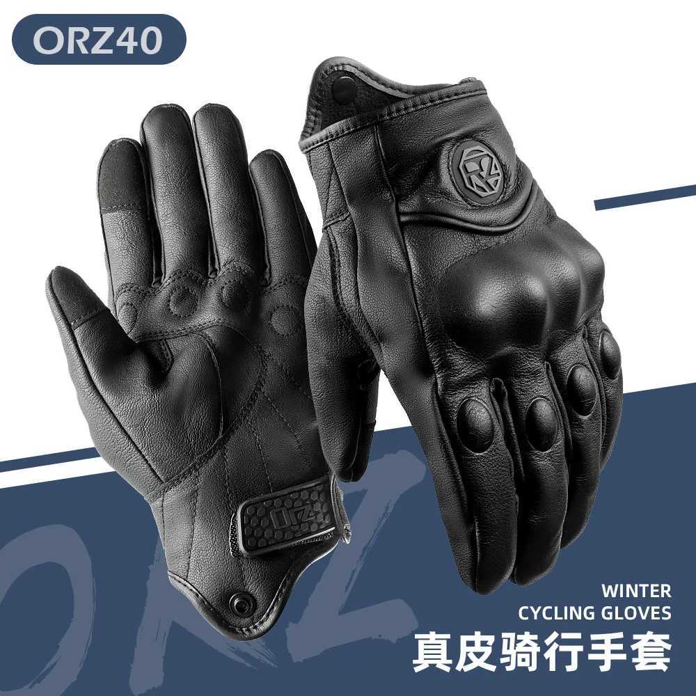 ORZ motorcycle riding gloves goatskin fullfinger gloves gloves for motorcycles gloves J250922