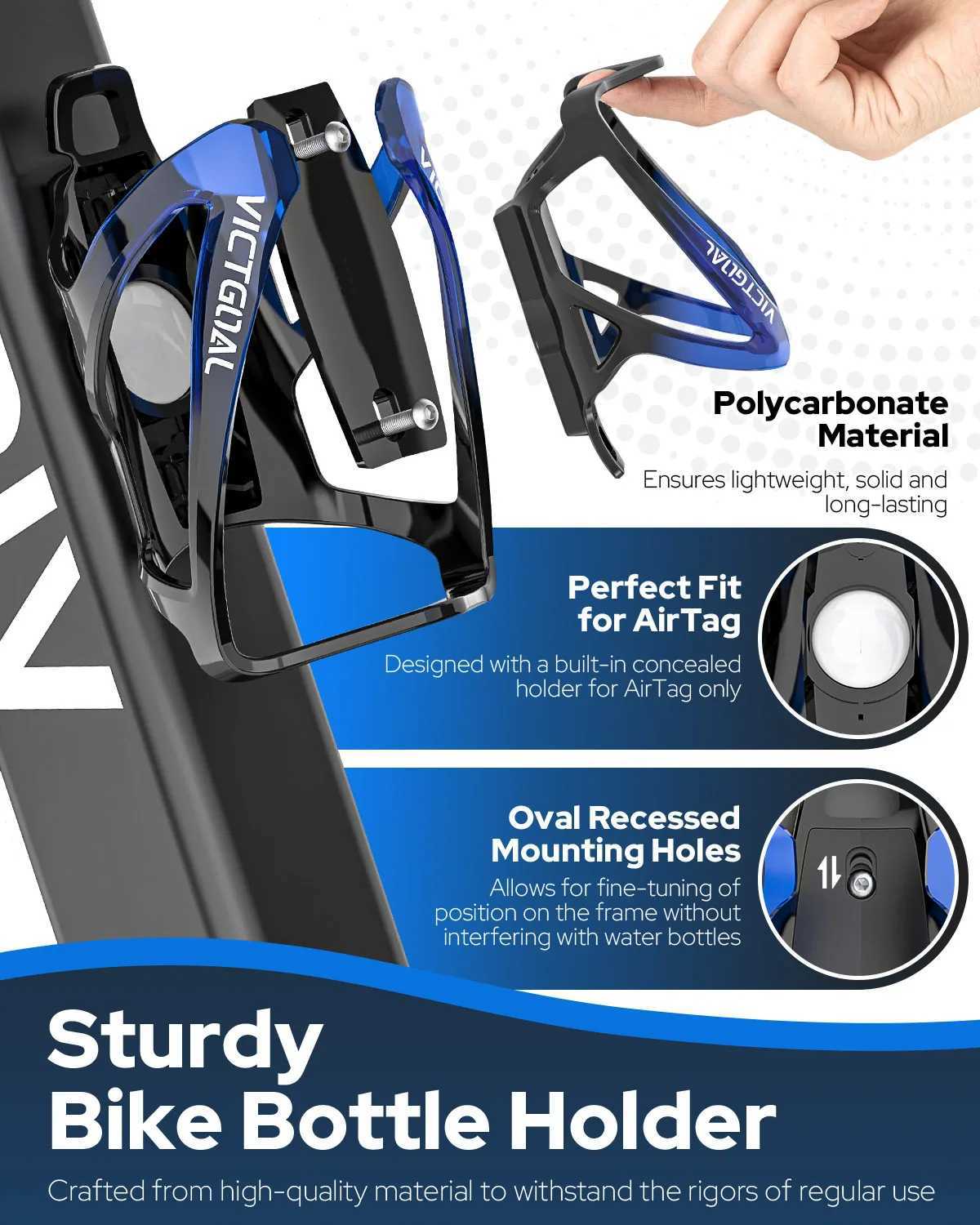 VICTGOAL 620ml Bicycle Water Bottle MTB Road Bike Cage PP5 Sports Bottle Leakproof Dustproof Drinking Cycling Kettle with Cap J250923