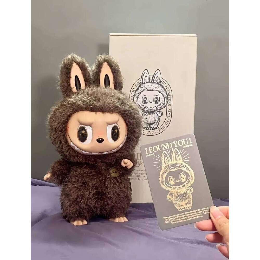 Zimomo Large 58 Cm Original Labubu Plushine Anime Dolls Discover U Enamel Characters Mystery Boxes