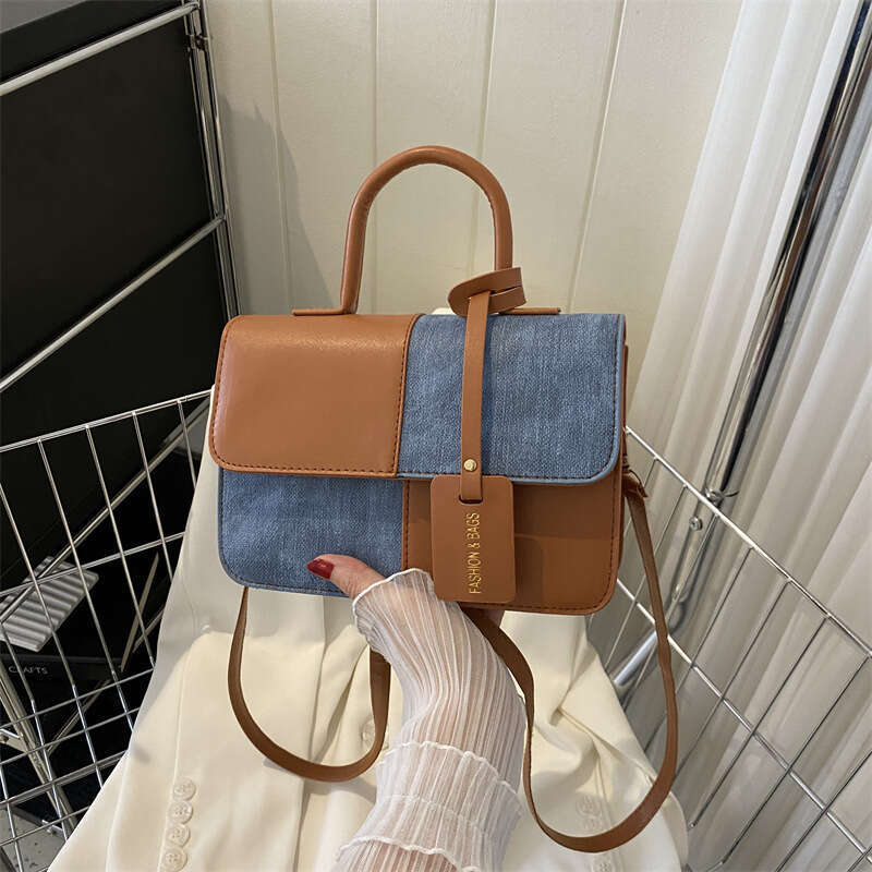 Best Seller Designer Bag Fashion Patchwork Textured Handbag Summer Commuter Stylish Shoulder Cssbody Small Square Bag Trendy