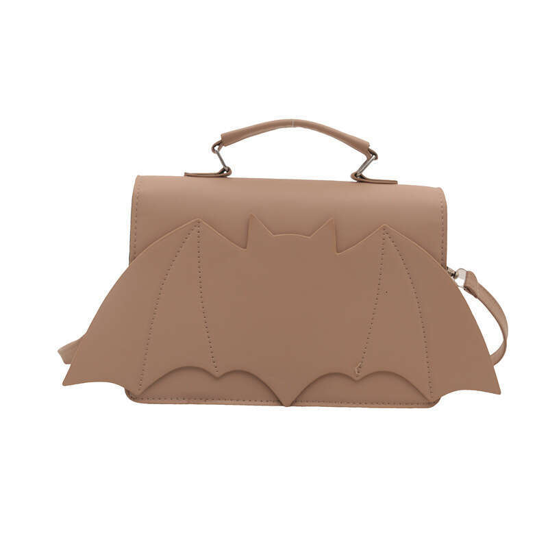 Handheld for Women New Halloween Single Shoulder Personality Bat Quirky Trendy Crossbody Small Square Bag