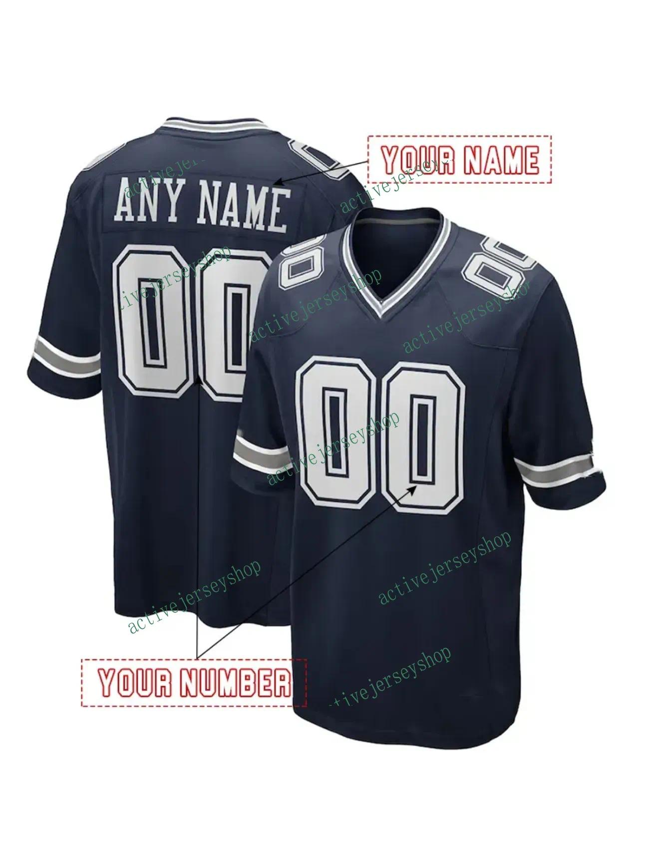 Ceedee Lamb 88 Dak Prescott 4 Trevon Diggs 7 Micah Parsons 11 Jake Ferguson 87 22 E.Smith Aubrey Personalized Customized Football Jerseys Custom Any N
