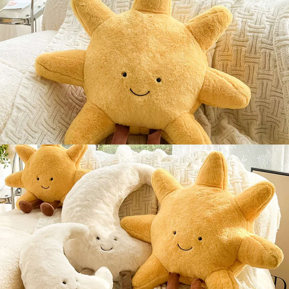 Stuffed Animals jellys Cat Promotional Style Funny 2 Sun Moon Soft Plush Toy Baby Cute Throw Pillow Comfort Dolls Home Decor Xmas Gift Kids 230620Jelly Cat