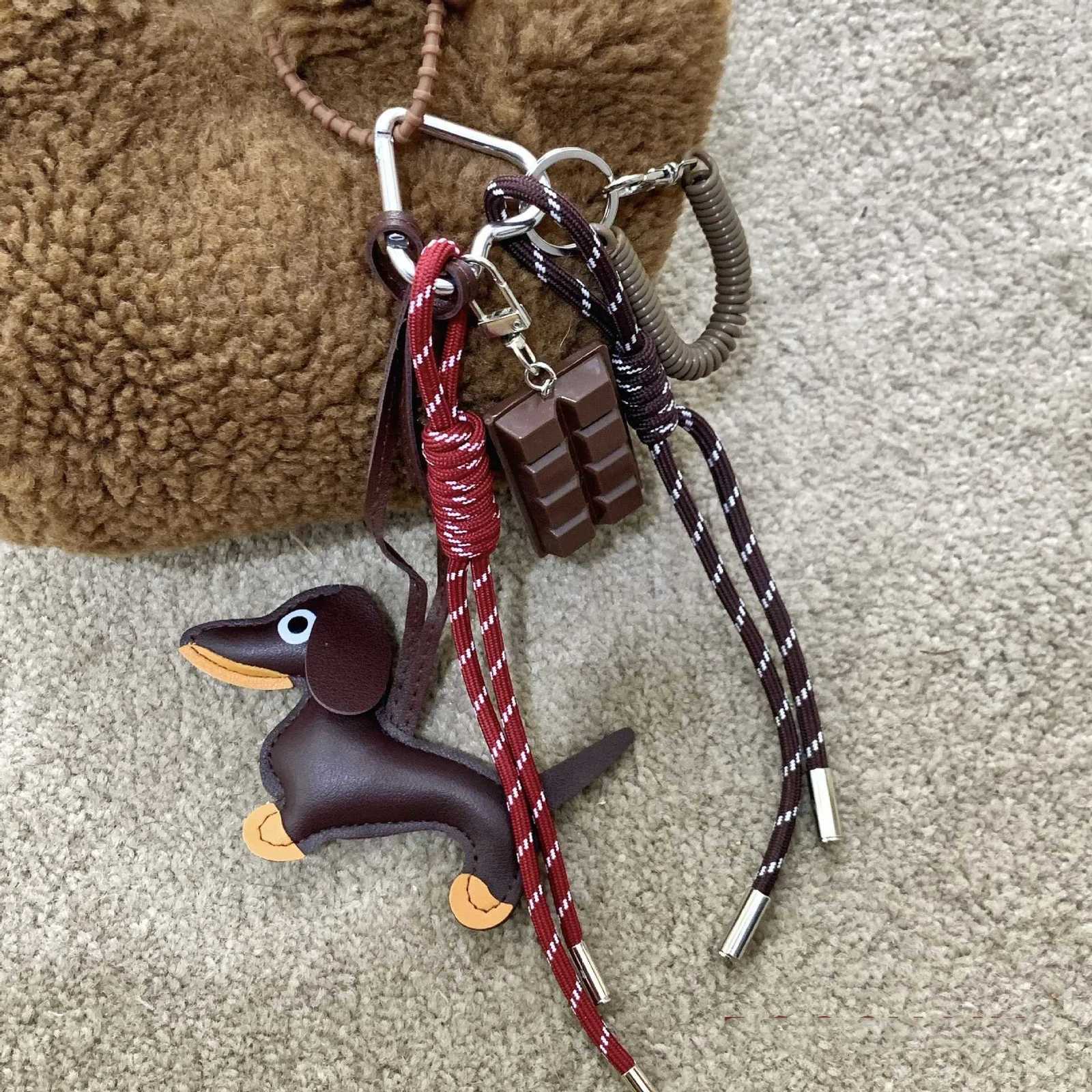 Braided Rope Bag Pendant For Women Bags HighGrade Keychain Pendant Style Dachshund Pendant Suitable Bag Accessories D250923
