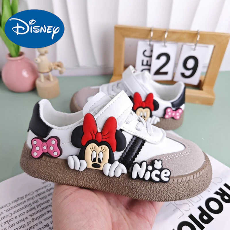 Disney Mickey Mouse & Minnie Mouse Themed Children's Sports Shoes - Durable Slip Resistant Rubber Soles for Little Ones H251119