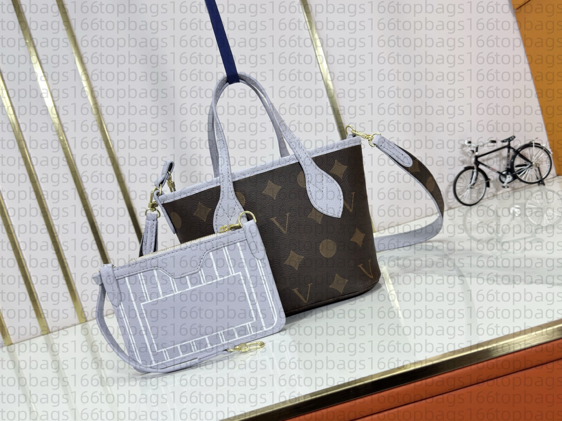 Fashion Bags Ne ver Full tote bag leather shopping package clutch handbag shoulder bag luxury brand evening bag wallet purse M25656 M12099