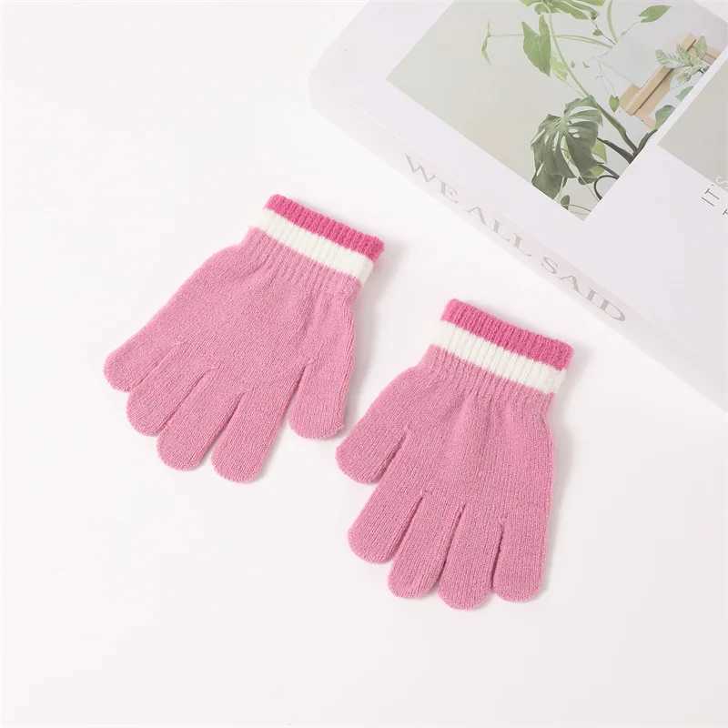 Winter Cute Cartoon Unicorn Ear Flap Hat Matching Gloves Thermal Lined Set for Toddler Boys Girls Animal Themed Knit Cap Gloves Z251029