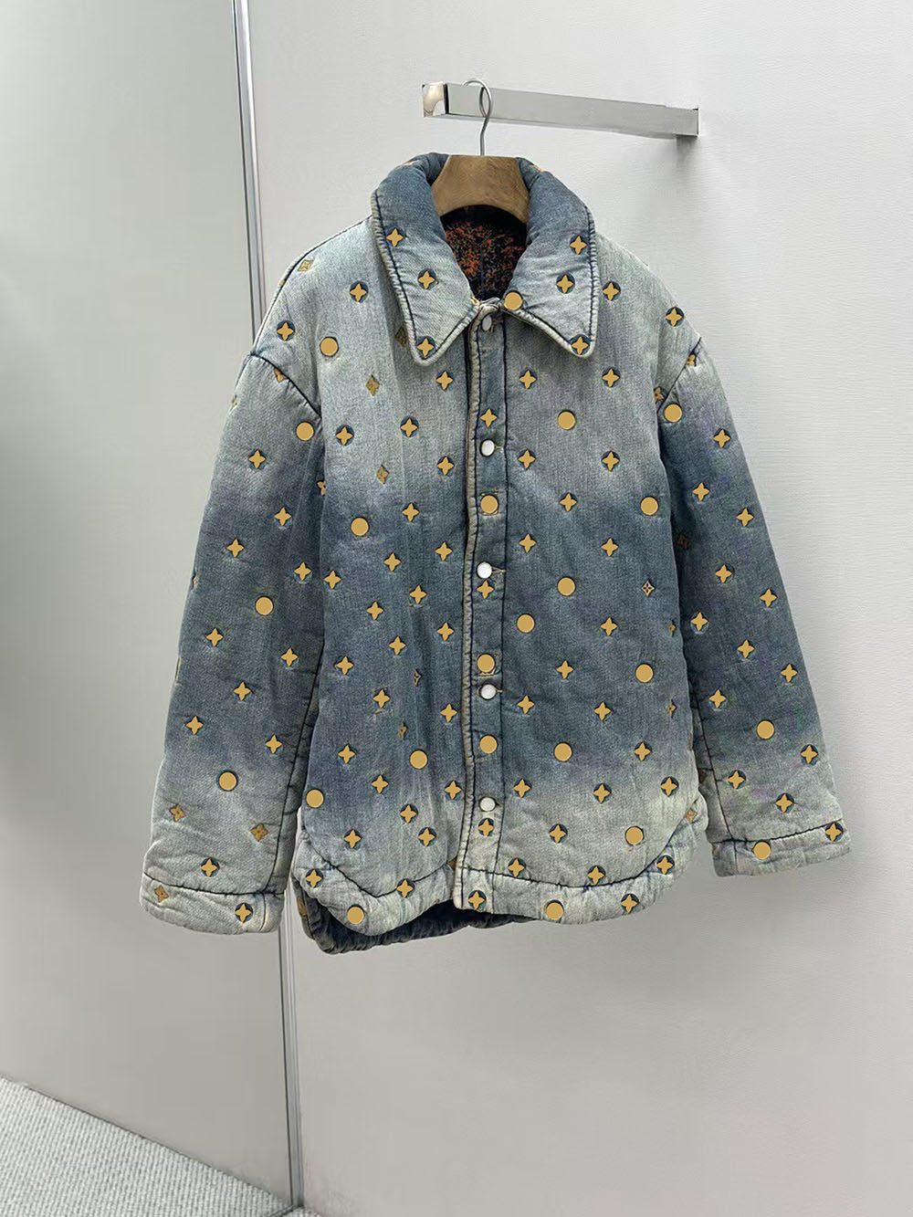 Monogram Top Mens Down Parkas Jacket Puffy Thick Warn Coats Long Sleeves Coats Man Outwears Tops Jackets Asian Size S-XL