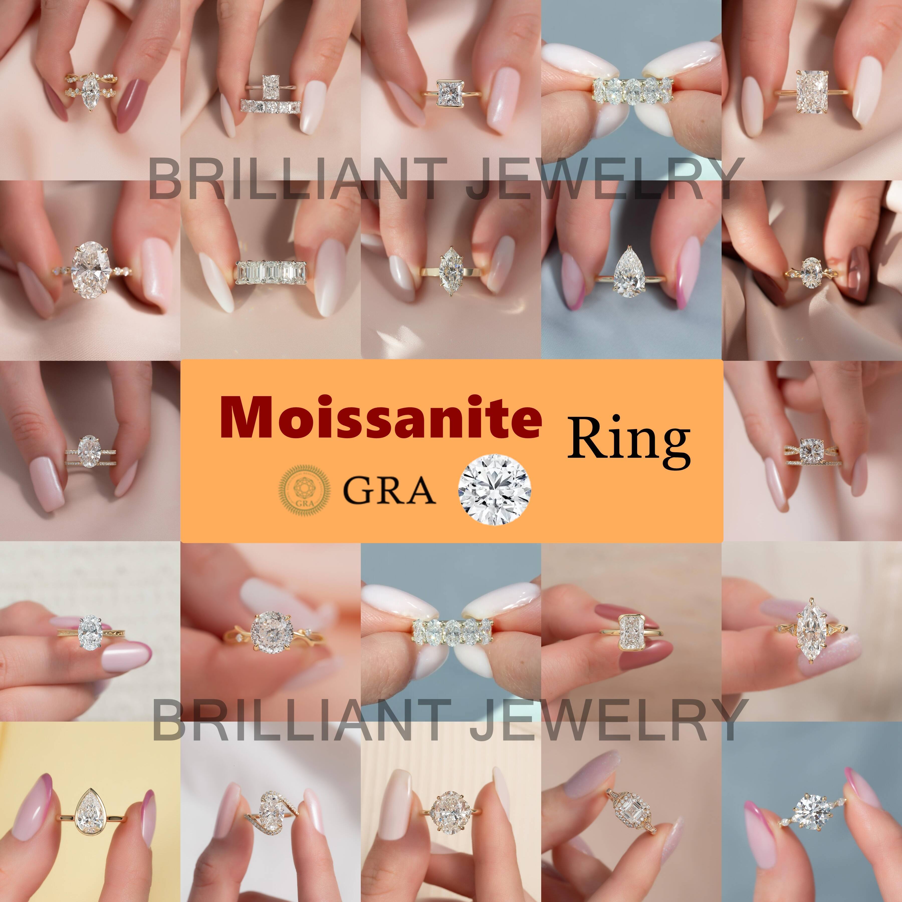 Classic Round CVD Lab Grown Diamond 14kK 18K Solid Gold Sixprong Lab Diamond Wedding Rings 3 Caratwith IGI CIA Certificate