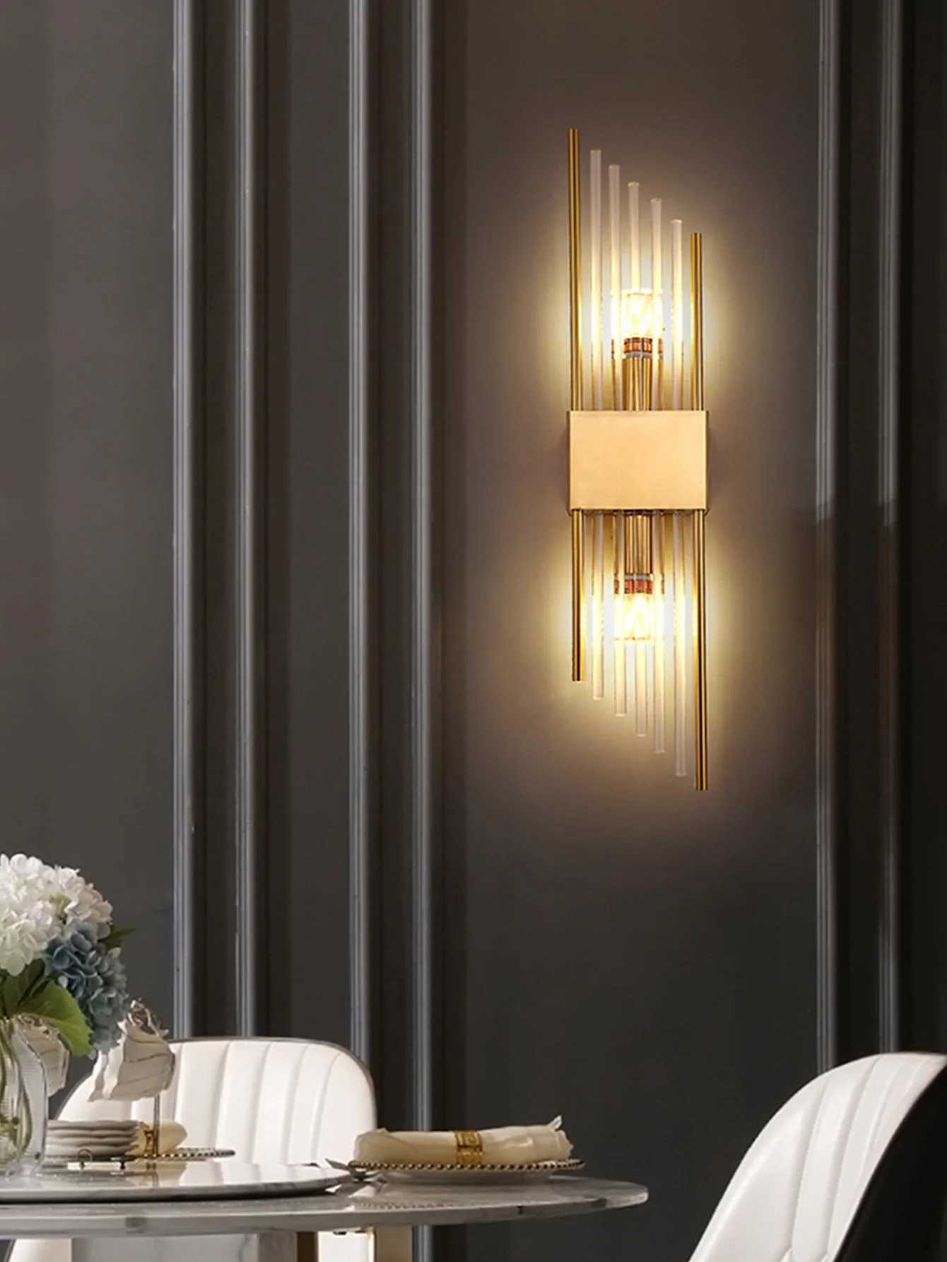 Goldenblack luxury modern wall Led light decorative lamplustre hotel living room bedroom wall sconce room decoration C250923