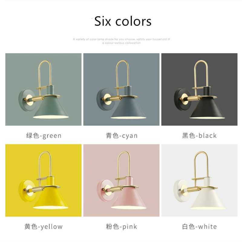 Modern Wall Lamp Industrial Iron Wall Lamps For Living Room Bedroom Nordic Bedside Wall Light E27 Bathroom Fixtures Mirror Light C251124