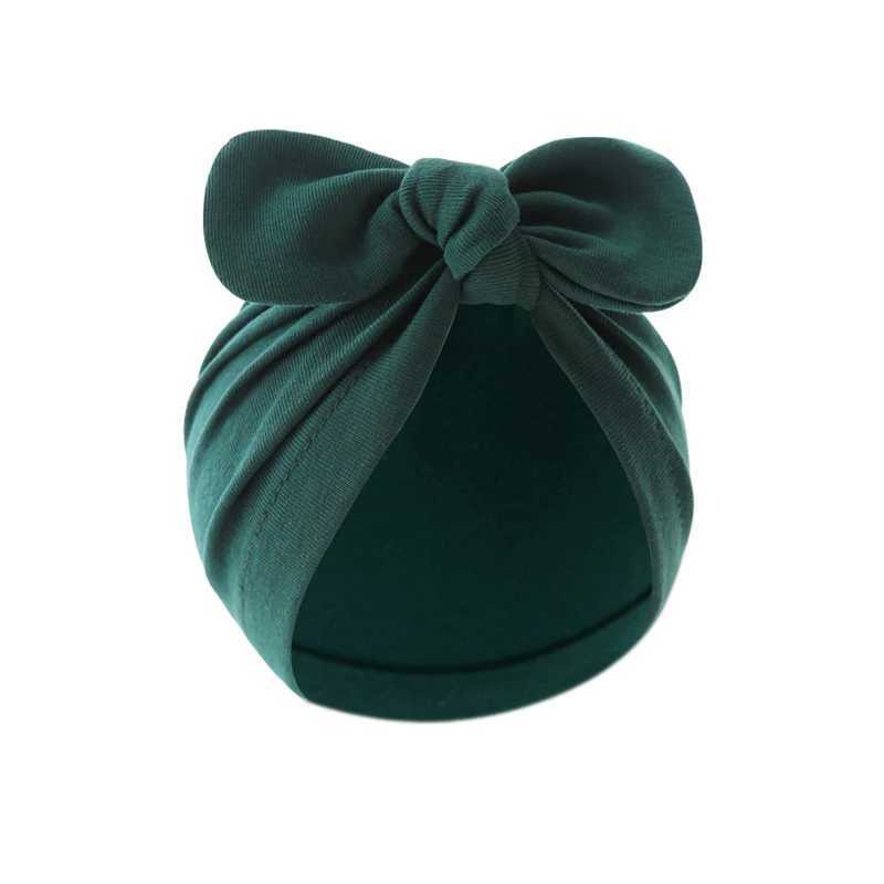 Pudcoco Baby Girls Turban Hat Soft Elastic Cute Knotted Bow Hat Nursery Beanie Cap for Infant Z251029