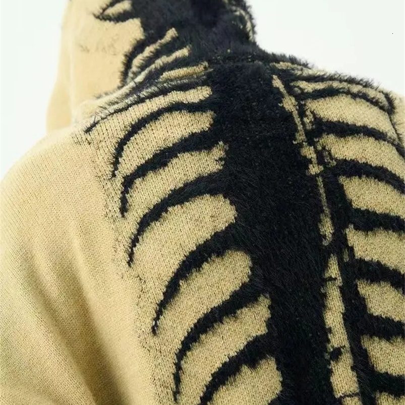 Y2K Style Knitwear Hooded Sweater Men Women Goth Centipede Anime Embroidery knitwear Streetwear High Street Knitwear Trend Top 240821