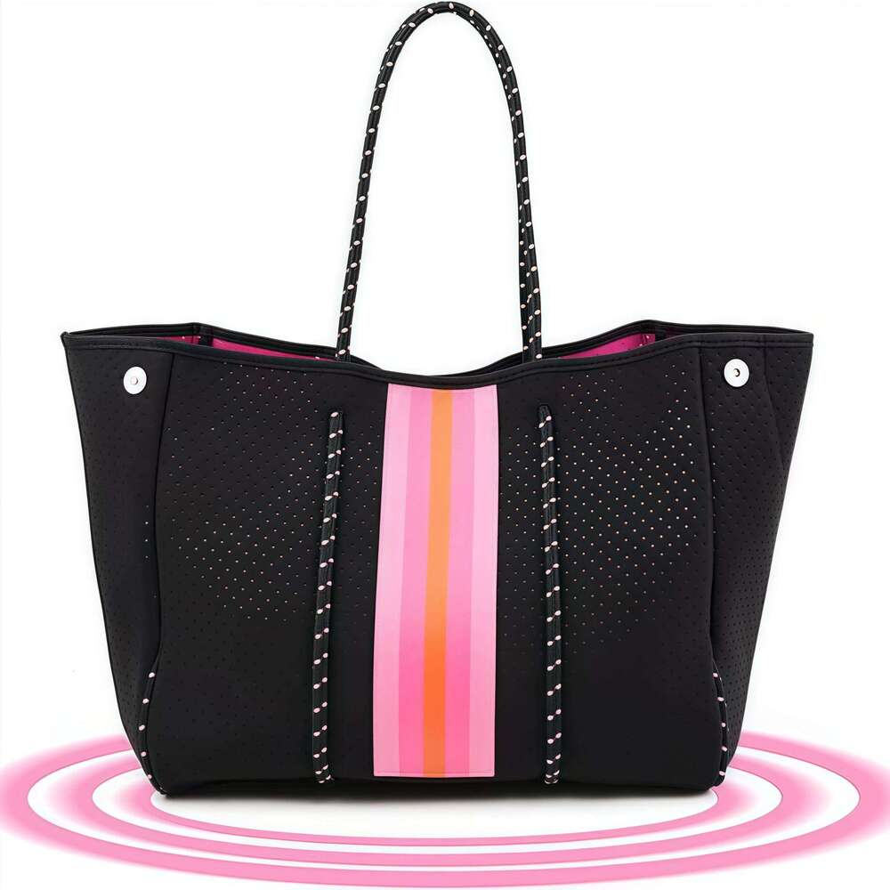 Wholesalers Fashion Leopard Print Women's Handbag Tote Bag Ladies Waterproof Neoprene Beach Bags For Women Trend Mdng0917