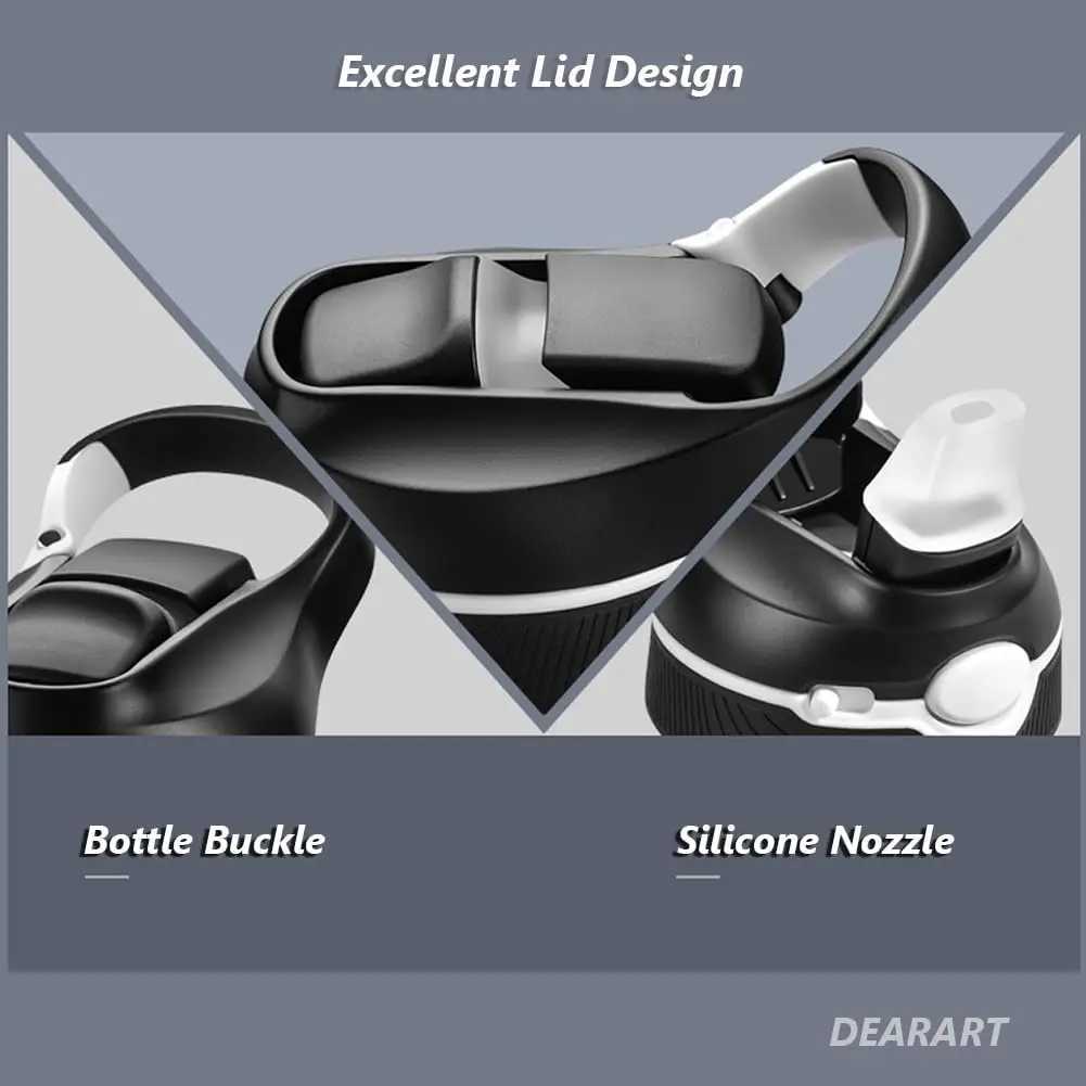 750ml Portable Sports Water Bottle With Straw For Camping Hiking Outdoor Plastic Transparent BPA Free Bottle For Men Drinkware J250923