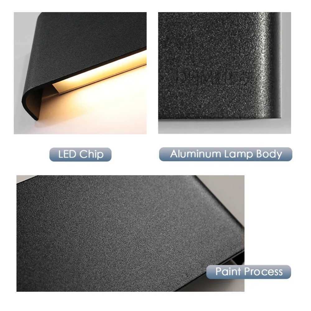 Modern LED Wall Lamp Dimmable 110220V Indoor Light Fixture Wall Sconces Stair Bedroom Bedside Living Room Home Hallway Lighting C250923