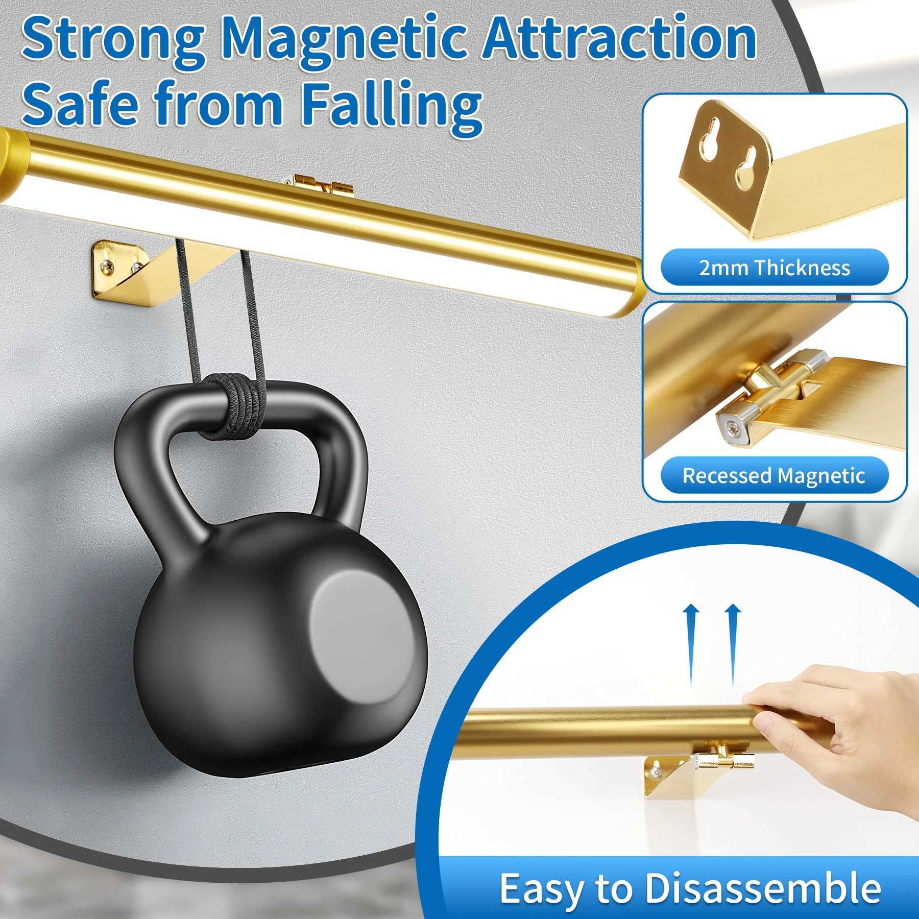 Remote Control LED Wall Light Dimming Touch Mirror Wall Lights Aluminum USB Charging Painting Picture Lamp LED Mural Spotlights C251124