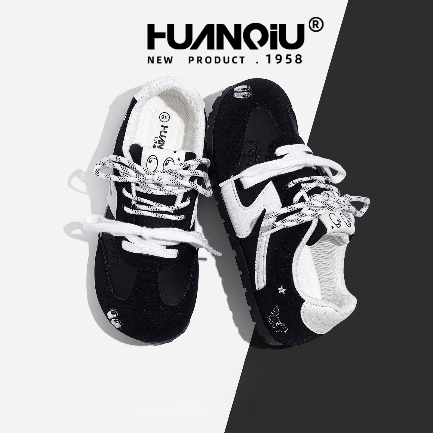HUAN QIU Free shipping Designer Casual Shoes Lightweight women shoes breathable board shoes casual shoes luxurious fashion