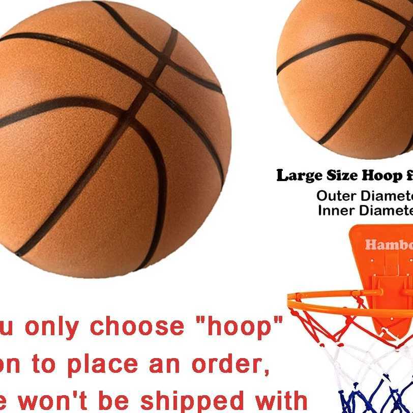 Silent Basketball Size 729565 Dribbling Indoor Grooved Airless Foam Basketball Quiet Dribbling Training Silent Ball Hoop J250923