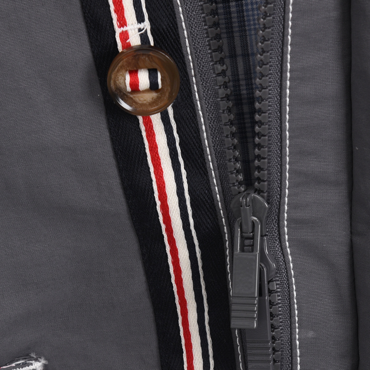 2025 Autumn New TB BROWIN Men's Turn-Down Collar Korean Style Casual Raglan Sleeve Lined Jacket