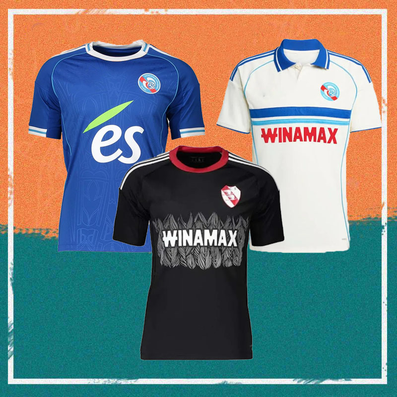2025 2026 RC Strasbourg Alsace soccer jersey 25/26 Home BAKWA DIARRA EMEGHA NANASI Shirt ANDREY SANTOS MOREIRA JR DOUKOURE Football uniform