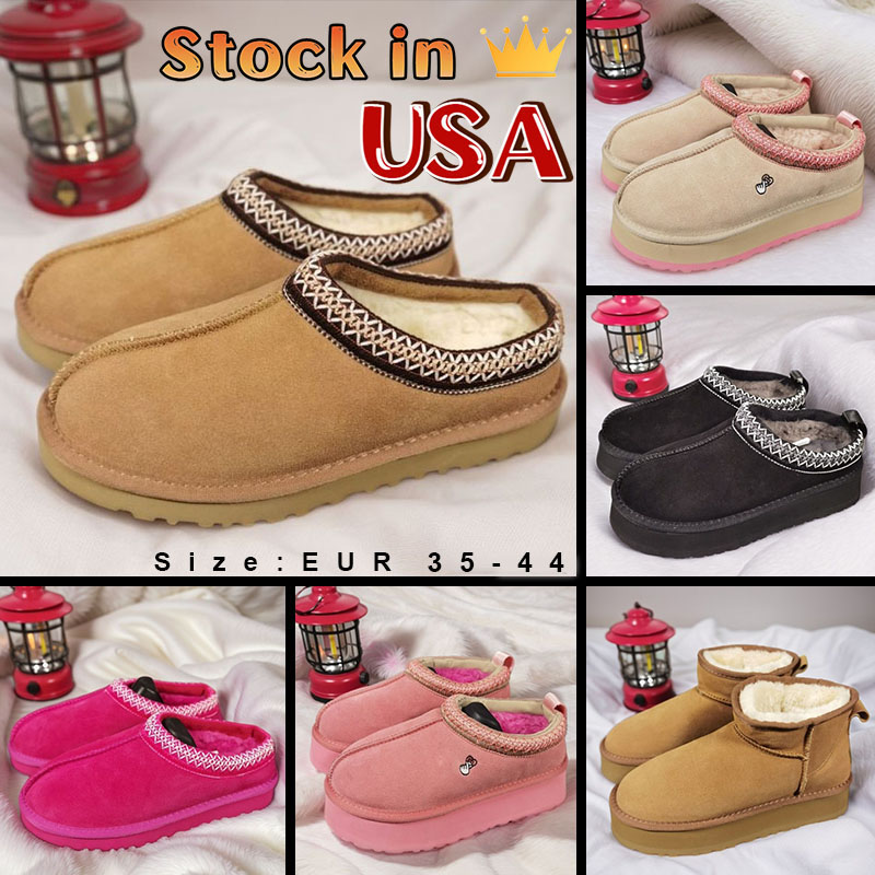 US Stocking Australia tasman slippers designer boots Tazz Love25 Platform Sunwave fur slides Classic ultra mini booties winter shearling shoes snow boot sneakers