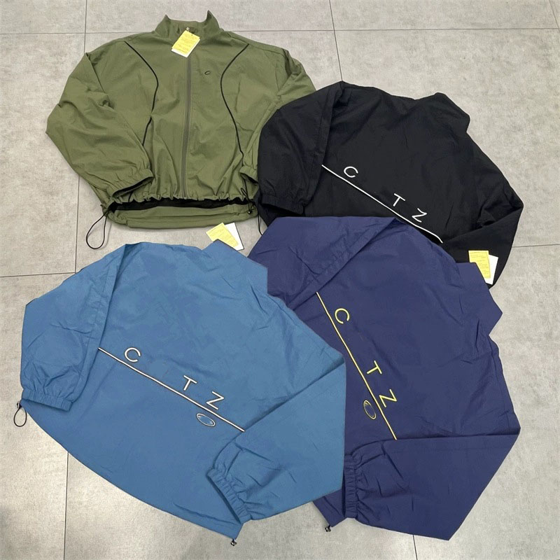 Designer Luxury Brand High-Quality Autumn Embroidery Letter Logo Stand Collar Hip hop American Streetwear Unisex Casual Zippered Jacket