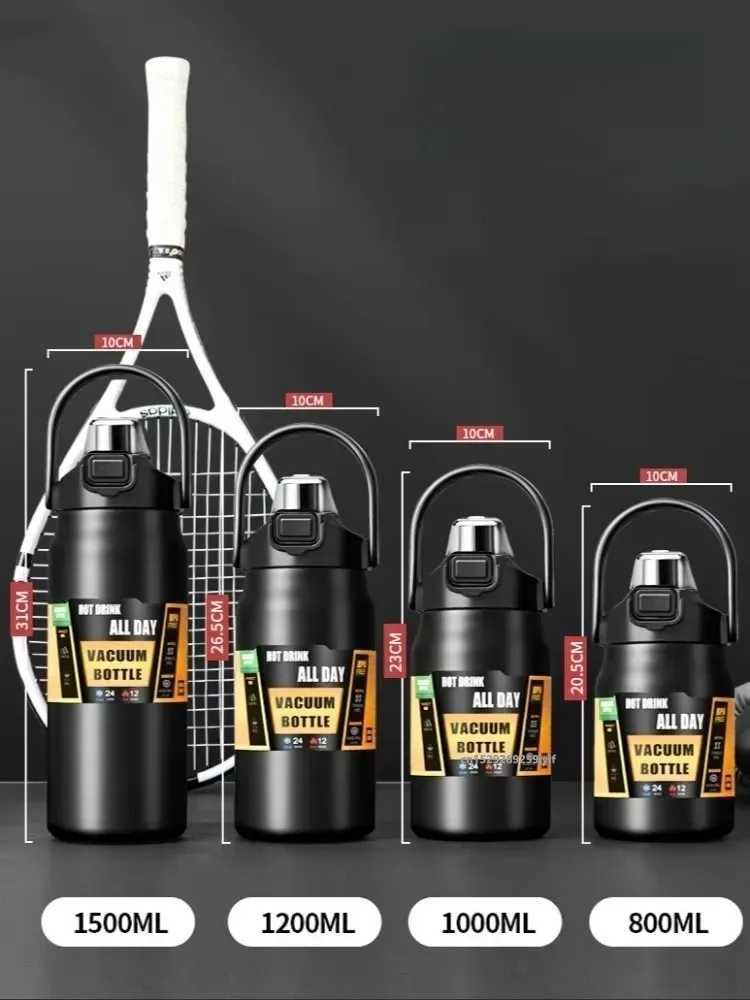 Outdoor Thermos Portable 304 Stainless Steel Thermal Mug Tumbler Vacuum Flasks Cold and Hot Sports Water Bottle with Straw J250923