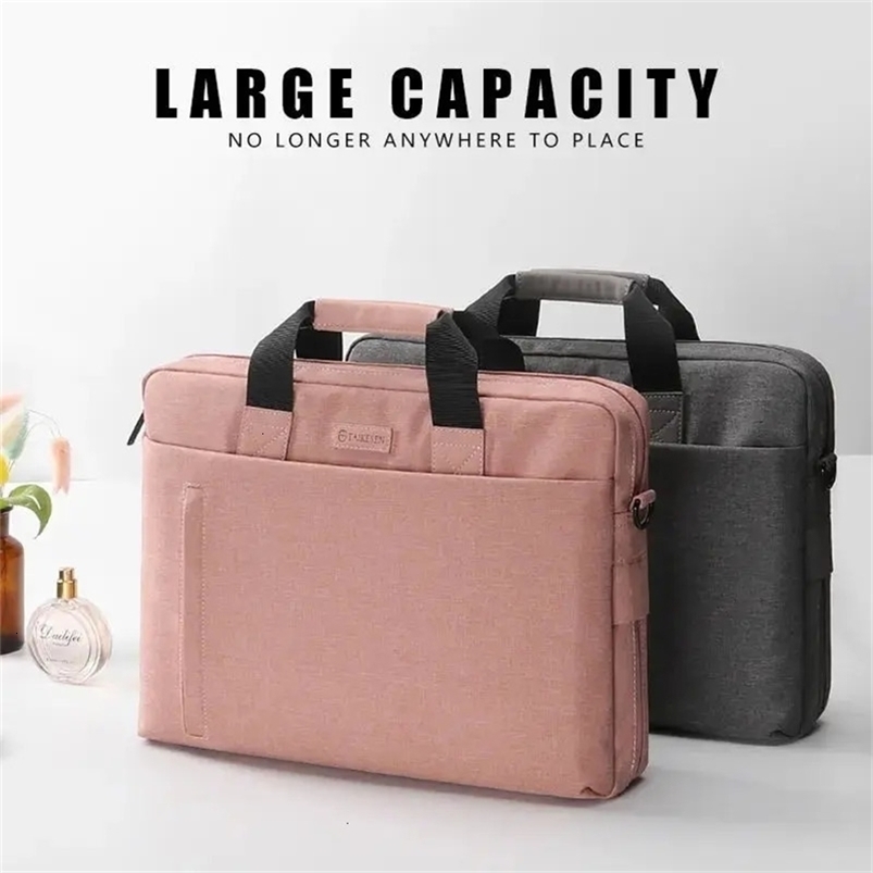 Laptop Bag 13 15.6 Inches Water Resistant Laptop Sleeve Case with Shoulder Straps Handle Notebook Computer Case Briefcase UNISEX 240528