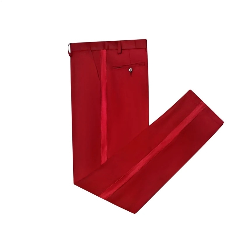 Suit Pant Black Edge Suit Trousers Black Satin trimmed trousers Man Trousers 1 Piece Tuxedo Pants 240827