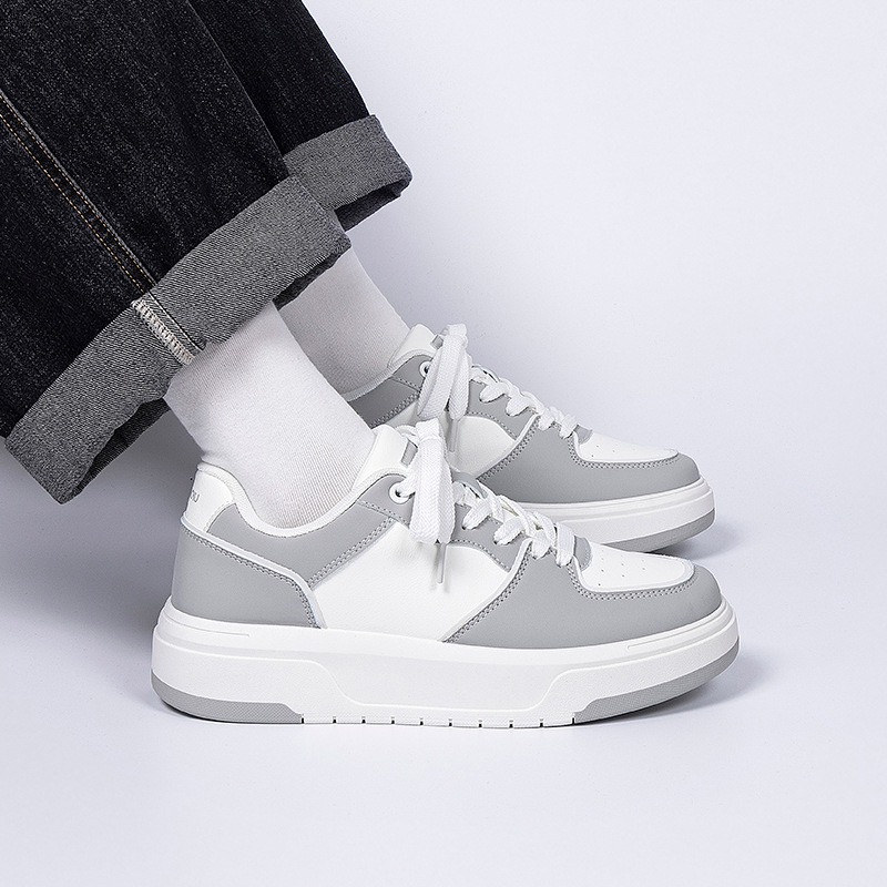 HUAN QIU Free shipping Designer Casual Shoes Thick soled board shoes height increasing men versatile shoes lightweight casual shoes high quality