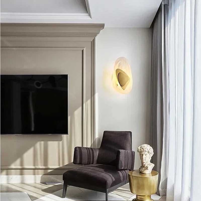 Luxury Modern Crystal BlackGold Wall Lamp Designer Creative Art Bedroom Living Room Background Bedside Porch Indoor Fixtures C251124