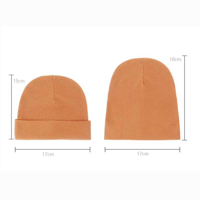 4Pcs Newborn Beanie Baby Hat for Girls Boys Cotton Knitted Infant Bonnet Toddler Cap Kids Accessories Newborn Gift 012M Z251029