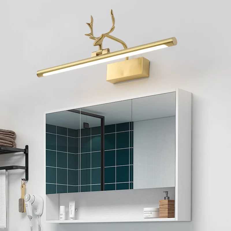 Europe Modern Iron Stainless Vanity Mirror Led Light Brushed Gold Hotel Bathroom Vanity Light Fixture LED Bathroom Wall Lamp C251124
