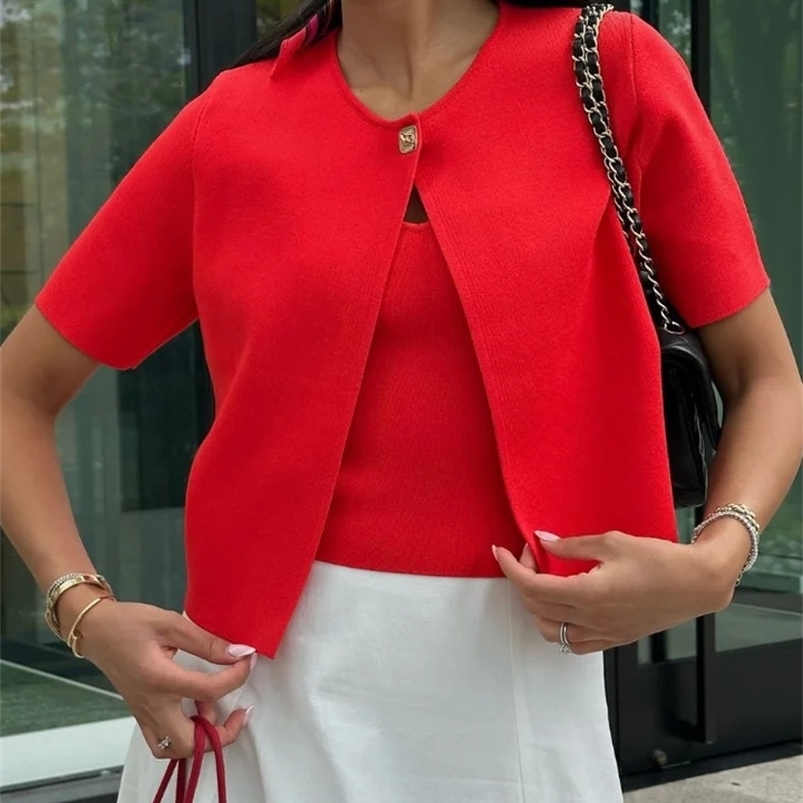 Knitted One Button … - image