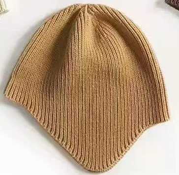 2025 Autumn Winter New Solid Color Baby Knitted Hats Kids Girls Boys Beanies Caps Warm Soft Casual Hats For Children 16 Year Z251029