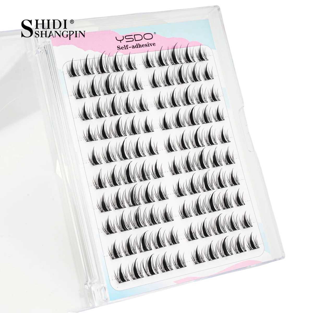 SelfAdhesive Eyelashes DIY False Lash Clusters Free Glue Anime Fluffy Natrual Soft Faux Cils Mix Styles Korean Makeup Easy Wear C250923