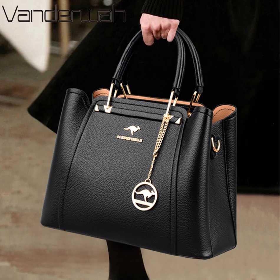 2024 Luxury Women Designer 3 Layers Shoulder Crossbody Sac Ladies Large Capacity Leather Handbags Shopper Brand Messenger Totes J251025