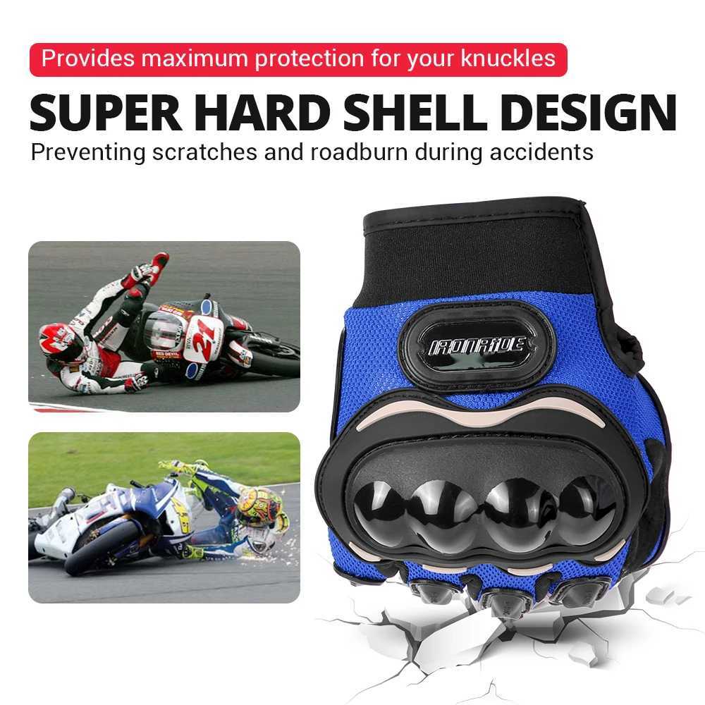 Motorcycle Gloves Summer Riding Breathable Gloves Hard Knuckle Touchscreen Motorbike Gloves Tactical Gloves For Dirt Bike Moto J250922