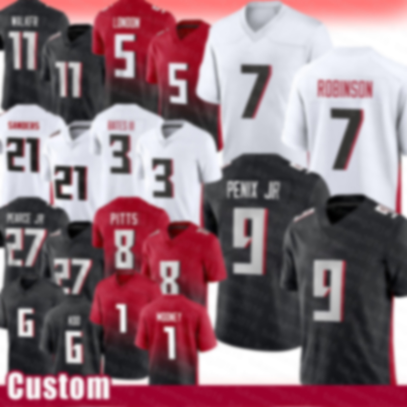 Robinson Michael Penix Jr Football Jerseys Jalon Walker Drake London Deion Sanders Jessie Bates III James Pearce Jr Kyle Pitts Kirk Cousins Younghoe Koo