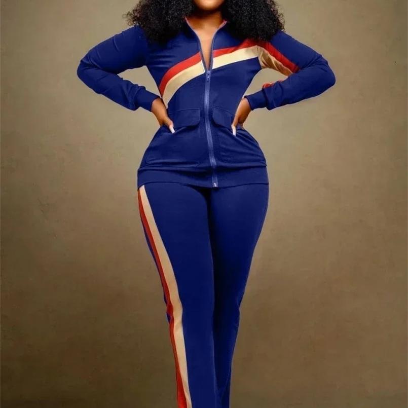 Tracksuit Women Pants Set Two Piece Set Autumn Winter Zipper Jacket Tops Suits Jogging Vintage Patchwork Outfits Y2k Streetwear 240820