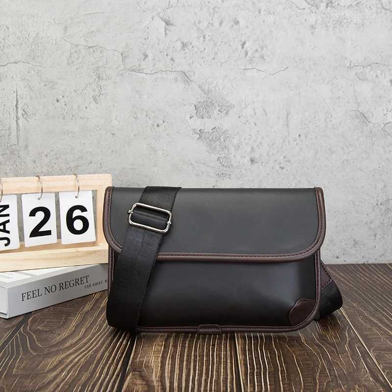 Luxury Brand Vintage Shoulder Bag For Men PU Leather Flaps Simple Men Crossbody Bag Business Male New Messenger Bag Travel Bag J2509221